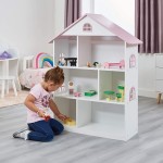 Biblioteca Casuta Etajera cu ferestre si mansarada DollHouse Bookcase MDF Liberty House Biblioteca Casuta Etajera cu ferestre si mansarada DollHouse Bookcase MDF Liberty House